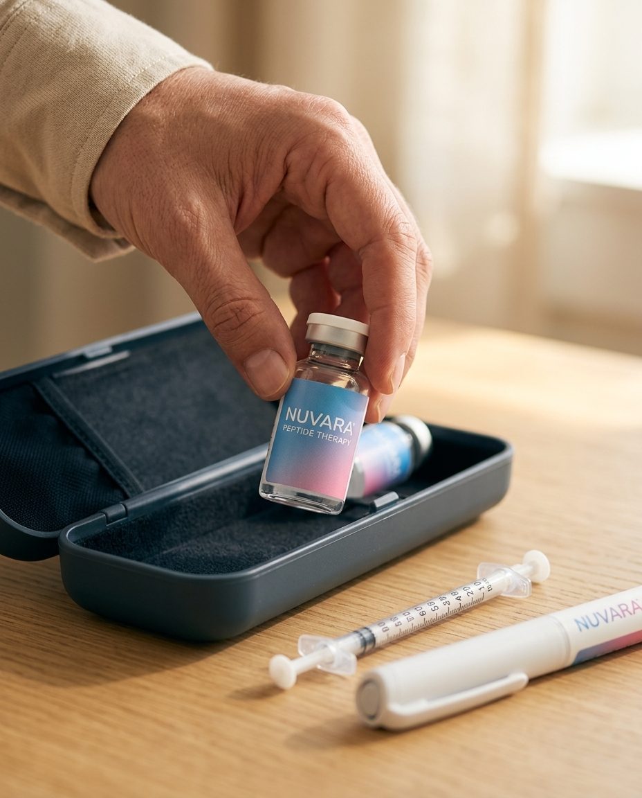 Patient with Nuvara protocol travel case